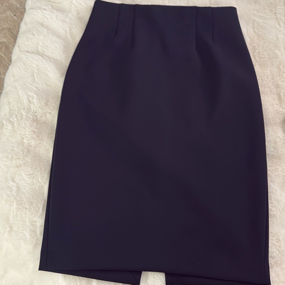 Express navy blue pencil skirt